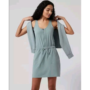 Athleta Expedition Romper Women's Aqua Sleeveless Dress Skort 16